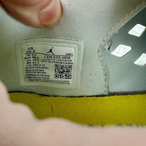 Jordan Max 200 PSP "Pure Platinum/Laser Blue/White" Men's Shoes 10.5 - Picture 7 of 8